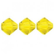 Preciosa MC Bicone 3mm beads Citrine 80310